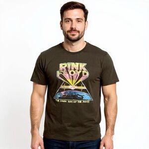 Old Navy Pink Floyd Graphic Band Tee Black Medium